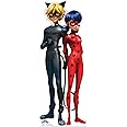 Star Cutouts SC4224 Ladybug and Cat Noir Star Mini Cardboard Cut Out, Small