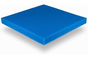TEICHPOINT Filtermatte 50x50x5 cm PPI 20 mittelpoorig, Filtermaterial für Gartenteichfilter und Aquarienfilter geeignet (PPI 20 (mittel))