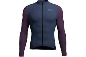 INBIKE Maillot de Ciclismo Hombre Polar Cálido Manga Larga Otoño e Invierno Camisetas de Ciclismo de Montaña Hombre Mujer Secado Rápido Cómodo Marrón Azul Verde YY