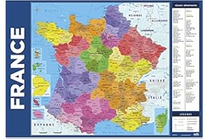 GRUPO ERIK Sous-main scolaire Carte de France 2017