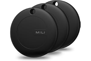 MiLi Luggage tracker for suitcases, Smart Bluetooth Tracker Tag Compatible with Apple Find My(iOS Only), Key Tracker, Item Finders，Tracker Locator for Keys Pet Wallets Bags (3PCS)