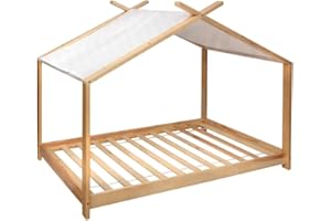 ATMOSPHERA CREATEUR D'INTERIEUR Lit Tente Enfant Ilan - Bois 90x190 cm - Atmosphera créateur d'intérieur