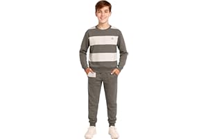 Bahob® 1 & 2 Pack Boys Girls Tracksuit, Unisex Jumper Sweatshirt and Jogger Bottoms Tracksuit Set for Kids 3-14 Years