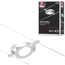 Paulmann 944.16 Kit LED CorDuo RoundMac 5 Spots 4,5W Câble Chromé 3000K
