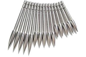 ZSHJG 12pcs Pfeilspitzen Jagdspitzen Bogenschießen Pfeil Tipps Einfügen Pfeilspitze für 4,2 mm Carbon Pfeil Shaft Pfeilspitze Tipps