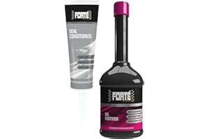 CLEMENTS TRADING LTD Forte Seal Conditioner & Forte Oil Fortifier Set Bundle of 2, Engine Oil Additives for Valve Seal Repair to Stop Smoking, engines upto 2ltrs + guide