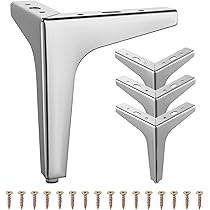 Gambe Mobili TCHOSUZ Gambe Per Mobili In Metallo, 15 Cm, Set Di 4 Gambe In Piedini Per Comodini - Foto 10