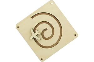 Amagogo Montessori Busy Board Aircraft Slide, Accessoires de Bricolage Matériel Motricité Fine Artisanat en Bois, Jouet Activité Center Board pour Enfants