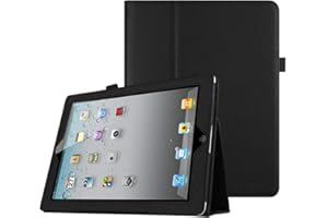 FINTIE EP00001 Pokrowiec ochronny z funkcją stania i automatycznego uśpienia, dla urządzeń Apple iPad 2, iPad 3 i iPad 4 Retina, czarny