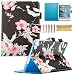 Produktbild iPad Mini 4. Generation Fall, iPad Mini 4 Retina Case, dteck [DREI Schicht] Cabrio [Heavy Duty] Robuste Hybrid Full Body Schutzhülle mit Standfuß für iPad Mini 4 Modell A1538/A1550#05 Pink Flowers