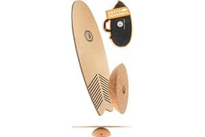 ‎JUCKER HAWAII JUCKER HAWAII Balance Boards - Trick & Surf Balanceboard (100% Echtholz) mit extra rutschfester Oberfläche - Find Your Balance