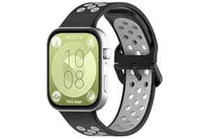 BYISYUE Oddychający sportowy silikonowy pasek zastępczy do Huawei Watch Fit 3, pasek na rękę do Huawei Watch Fit 3