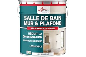 ARCANE INDUSTRIES Peinture salle de bain mur et plafond, condensation - 2.5 L Blanc