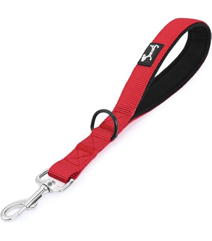 Guinzaglio Corto Per Cani 45cm Con Manico Imbottito - Riflettente, Per Controllo E Addestramento - Foto 8