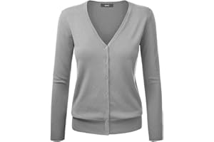 GOTHDEN Cardigan Pull Gilet Femme Basic Col V Classique en en Tricot Pull Fine Soft Boutonné