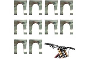 QEQSHQO 10 Stück Bremsleitungsclips Metall U-förmige Bremsschlauchhalterung Halteclip Bremsschlauch für Autos LKW Fahrzeugteile