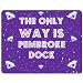 Produktbild The only Way Is Pembroke Dock – PREMIUM Mauspad (5 Dick)