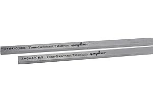 Guyker 2 Pz Titanio Fibra Collo Rod 3 x 6 x 450mm - Chitarra Collo Rinforzo per Strumenti Archi