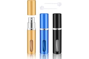 BELEVO Travel Perfume Atomiser Refillable 3 Pcs Perfume Travel Bottle For Toiletries 5 Ml Refillable Perfume Bottle Mini Spray Bottle Suitable For Men And Women Travel Essentials