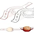 Sourdough Bread Silicone Baking Mat, 2pcs Reusable Silicone Bread Sling with Long Handle, Non-Stick and Easy Clean Silicone Bread Sling for Transferring Sourdough (2)