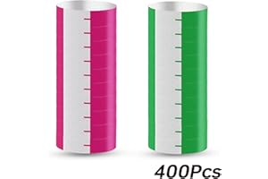 Acmerota 400 pulseras de 3/4 pulgadas, pulseras de neón, pulseras para eventos, pulseras coloridas para fiestas, brazaletes, utilizados para parques acuáticos escolares, discotecas (rosa verde)