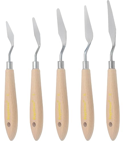 Set Di 14 Raschietti In Acrilico Per Pittura - Accessori Per Tecnica Swipe E Pouring, Forme Seghettate - 4