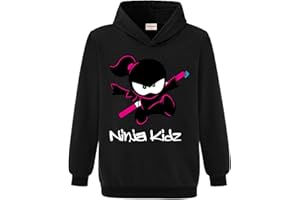 Forlcool Ninja Kidz Merch Girls and Boys Printed Sweatshirt Hoodie Kids Casual Jumper Top