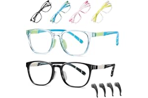 Musivon Blue Light Glasses Kids Gaming Glasses for Children Anti Blue Light Computer Glasses for Teens Boys Girls Age 3-12