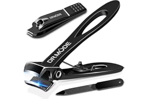 Nail Clippers for Thick Nails - DRMODE Large Toe Nail Clippers for Thick Nail with 16mm Wide Jaw Opening, Heavy Duty Toenail Clippers Cutter for Seniors Men Big