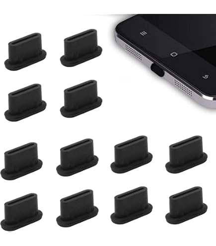 13 Pièces Bouchons Anti-poussière USB-C - Protecteurs Ports Et Haut-parleurs, Silicone, Pour Téléphones Et Accessoires