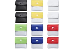 SAIIURV 12 Pieces Pocket Ashtray Ash Pouch Portable Cigarette Ash Fireproof PVC Odorless Ashtray for Smoker Outdoor Travel 6 Colors (12 pcs)