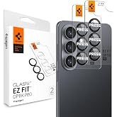 Spigen Galaxy S26 ile Uyumlu Kolay Kurulum Kamera Lens Camı Koruyucu GLAS.tR EZ Fit Optik Pro (2 Adet) Siyah - AGL11094 (Spig
