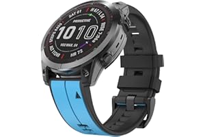MYSNBKN Pasek Quick Fit 22 mm do zegarka Garmin Fenix 7 Pro/Feninx 7/Fenix 6/Fenix 5/EPIX 2, miękki silikonowy pasek zamienny do Garmin Forerunner 935/945/955/754/Approach S60/S62