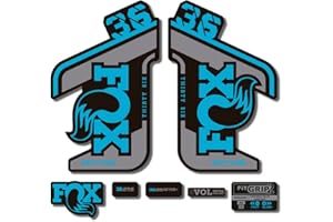 STAR SAM Stickers Compatible with Fox 36 Rhythm 2021 Light Blue 1 cm