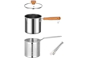 Spargel und Pastatopf,Nudeltopf mit Sieb Ø13cm,304 Edelstahl Kochtopf,Spaghettitopf mit Glasdeckel and Haken,zur Pommes Frite