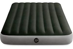 Intex - Colchón Hinchable con hinchador electrico y Fiber-Tech