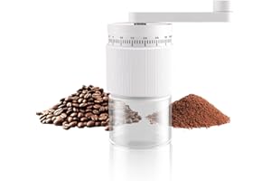 Rodison Kaffeemühle Manuell, Handkaffeemühle mit 35-Stufiger Mahlgradeinstellung & Keramikmahlwerk für Espresso, French Press, Aeropress & Reisen, 30g Kapazität