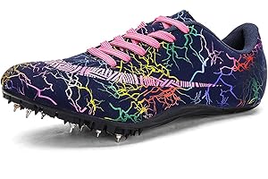 FJJLOVE Männer Damen Track & Field Schuhe, Spikes Laufende Turnschuhe Leichte Springschuhe Für Jugendliche, Jungen Und Mädchen