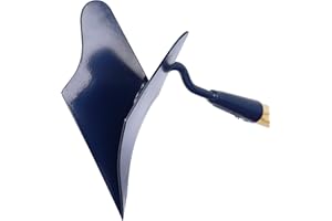 KADAX Häufler, metalowy pług ręczny o długości 171 cm, pług do ogrodu, akcesoria do układania ziemi, ziemniaków, warzyw (szerokość: 14 cm)