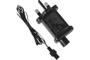 GOESWELL LED Transformer Plug 24V 3.6W:IP44 Waterproof Power Supply Adapter for Decorative Christmas Tree Lights Outdoor Garden Lights and Fairy Lights