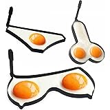 CCDUSE 3 Pack Spiegelei Ringe Form, Ei-Former Pfannkuchen-Macher/DIY Küche Mit Handgriff, Antihaft-Ei-Ring Zum Braten Und Koc