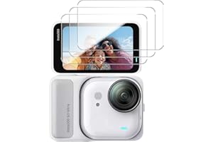 FITSTILL FitStil Osłona ekranu [3-pak] do INSTA 360 Go Ultra, ultra-przezroczysta osłona ekranu ze szkła hartowanego, odporna na zarysowania, odporna na odciski palców, twardość 9H, akcesoria INSTA 360 Go