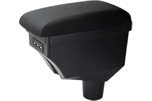 ‎YJYWZH YJYWZH Armlehne für Toyota Aygo X 2021-2024, Doppelschicht Mittelkonsole Aufbewahrungsbox Armauflage Mittelarmlehne Schwarz,Einfach Installieren (Schwarz)