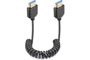 Duttek Kabel zwijany HDMI na 2.1 HDMI 1,2 m, Hdmi 2.1 ultra szybki 48 Gb/s, obsługuje 8K przy 60 Hz, 4K przy 120 Hz, kompatybilny z kamerą, kamerą, monitorem, monitorem, komputerem i innymi (prosty)