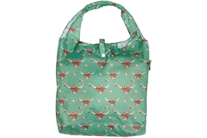 ECO CHIC Lightweight Foldable Reusable Shopping Bag Water Resistant Tote Bag