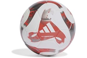 Adidas Unisex - Adulto Ball (Laminated) Tiro Lge Sal, White/Solar Red/Iron Met., HT2425, FUTS