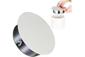 MOVKZACV Copertura per foro per camino da 125 mm, tappo terminale in acciaio inox, copertura rotonda durevole, copertura per fori del forno (14,8 x 12,2 x 4,5 cm)