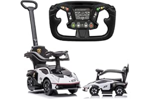 Push Car from 1 Year with Push Bar, Children's Car, Essenza SCV12, Children's Car (White)