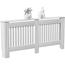 Large) Oxford Radiator Cover Dark Grey MDF Grill Guard On