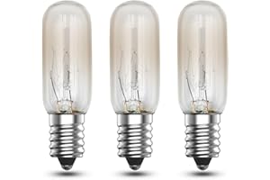 EASYIVY 15W E14 Mini Wax Warmer Light Bulb, 230V Scentsy Plug in Wax Burner Bulbs Dimmable, 2700K Warm White Small Edison Screw SES Pygmy Salt Lamp Bulb, Scentsy Bulbs for Plug in Warmers, 3-Pack